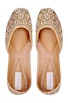 Buy_Jutti Choo_Gold Sequins Embroidered Juttis _at_Aza_Fashions