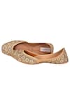 Jutti Choo_Gold Sequins Embroidered Juttis _Online_at_Aza_Fashions