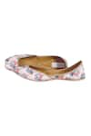 Jutti Choo_Off White Floral-print-juttis_Online_at_Aza_Fashions