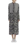 Shop_Kapda By Urvashi Kaur_Black Camo Dress _Online_at_Aza_Fashions