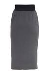 Buy Kapda By Urvashi Kaur Grey Cotton Jersey Pencil Skirt Online | Aza ...