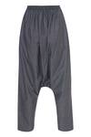 Kapda By Urvashi Kaur_Grey Loose Pants With Welt Pockets _Online_at_Aza_Fashions