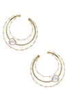 Buy_Bblingg_Gold Plated Beads And Crystal Hoops_at_Aza_Fashions