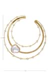 Bblingg_Gold Plated Beads And Crystal Hoops_Online_at_Aza_Fashions