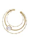 Shop_Bblingg_Gold Plated Beads And Crystal Hoops_Online_at_Aza_Fashions