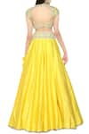 Shop_Preeti S Kapoor_Yellow Dupion Embellished Gota Patti Embroidered Lehenga Set _at_Aza_Fashions