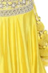 Shop_Preeti S Kapoor_Yellow Dupion Embellished Gota Patti Embroidered Lehenga Set _Online_at_Aza_Fashions