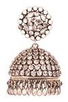 Buy_Sangeeta Boochra_Silver Plated Stones Jhumka Dangler Earrings _Online_at_Aza_Fashions