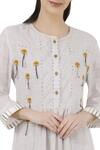 Shop_S & V Designs_Brown Tassel Embroidered Dress_Online_at_Aza_Fashions