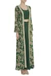 Chhavvi Aggarwal_Green Printed Jacket And Palazzo Set _Online_at_Aza_Fashions