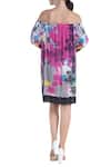 Shop_Pankaj & Nidhi_Multi Color Floral Print Dress_at_Aza_Fashions