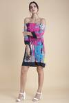 Buy_Pankaj & Nidhi_Multi Color Floral Print Dress_at_Aza_Fashions