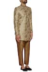 Arihant Rai Sinha_Beige Embroidered Sherwani Set_Online_at_Aza_Fashions