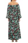 Shop_Masaba_Green Tropical Print Maxi Dress_at_Aza_Fashions