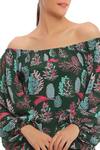 Buy_Masaba_Green Tropical Print Maxi Dress_Online_at_Aza_Fashions