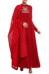 Buy_Masaba_Embroidered Anarkali With Dupatta_at_Aza_Fashions