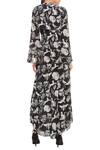 Shop_Masaba_Black Printed Dress With Shrug_at_Aza_Fashions