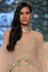 Rabani & Rakha_Gold Embroidered Fusion Kurta Set  _Online_at_Aza_Fashions