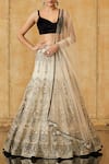 Buy_Tarun Tahiliani_Black Embroidered Lehenga Set_at_Aza_Fashions