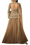 Shop_Tarun Tahiliani_Grey Embroidered Lehenga Set_at_Aza_Fashions
