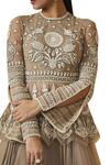 Shop_Tarun Tahiliani_Grey Embroidered Lehenga Set_Online_at_Aza_Fashions