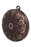 Shop_Tarun Tahiliani_Black Embroidered Clutch Cum Sling Bag_at_Aza_Fashions