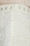Vandana Sethi Off White Round Chikankari Embroidered Blouse And Lehenga Set at Aza Fashions Vandana Sethi_Off White Round Chikankari Embroidered Blouse And Lehenga Set_at_Aza_Fashions