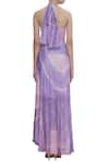 Shop_Vedika M_Purple Halter Asymmetric Dress  _at_Aza_Fashions