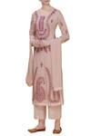 Buy_Shyam Narayan Prasad_Pink Embroidered Kurta Set_at_Aza_Fashions