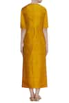 Shop_Pinki Sinha_Yellow Round Pure Rawsilk Kurta With Pants _at_Aza_Fashions