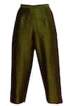 Shop_Pinki Sinha_Green Round Pure Rawsilk Kurta With Pants _Online_at_Aza_Fashions