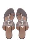 Shop Nidhi Bhandari Gold Kolhapuri Wedges at Aza Fashions Shop_Nidhi Bhandari_Gold Kolhapuri Wedges_at_Aza_Fashions