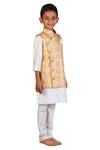 Little Stars Yellow Chakra Print Nehru Jacket Online at Aza Fashions Little Stars_Yellow Chakra Print Nehru Jacket _Online_at_Aza_Fashions