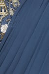 Nidhika Shekhar_Blue Round Pre-pleated Skirt Saree _at_Aza_Fashions