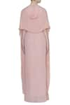 Shop_Nidhika Shekhar_Pink Cowl Draped Gown _at_Aza_Fashions