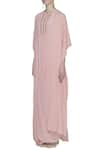 Nidhika Shekhar_Pink Cowl Draped Gown _Online_at_Aza_Fashions