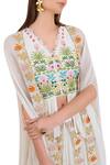 Shop_Limerick By Abirr N' Nanki_Off White Embroidered Cape Lehenga Set_Online_at_Aza_Fashions