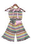 Buy_Fayon Kids_Multi Color Striped Top And Pant Set _at_Aza_Fashions