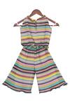 Shop_Fayon Kids_Multi Color Striped Top And Pant Set _at_Aza_Fashions