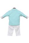 Shop_FAYON KIDS_White Blazer With Shirt And Pant _at_Aza_Fashions