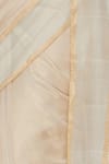 Mint N Oranges_Beige Pure Tissue Chanderi Saree_at_Aza_Fashions