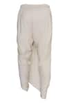 Pranay Baidya_Peach Cotton Silk Plain Dhoti Pant  _Online_at_Aza_Fashions