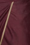 Buy_Pranay Baidya_Maroon Cotton Silk Plain Dhoti Pant  _Online_at_Aza_Fashions