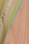 Samyukta Singhania_Peach Maheshwari Handloom Saree With Unstitched Blouse_at_Aza_Fashions