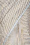 Pranay Baidya_Grey Chanderi Saree  _at_Aza_Fashions