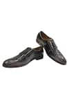 Buy_Artimen_Grey Plain Handcrafted Double Monk Shoes _at_Aza_Fashions