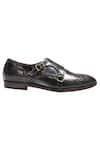 Shop_Artimen_Grey Plain Handcrafted Double Monk Shoes _Online_at_Aza_Fashions