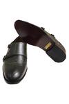Buy_Artimen_Green Textured Double Monk Shoes_Online_at_Aza_Fashions