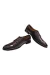 Buy_Artimen_Maroon Hand Painted Dual Strap Shoes _at_Aza_Fashions