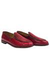 Buy_Artimen_Red Textured Dual Shoes_Online_at_Aza_Fashions